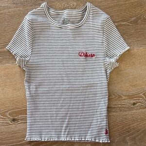Striped Dickies Baby Doll T-Shirt